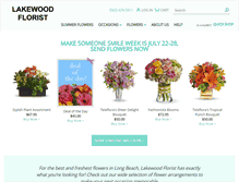 Tablet Screenshot of lakewoodflorist.org
